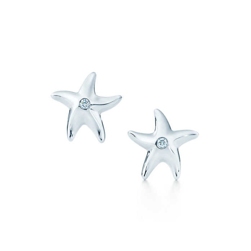 Tiffany Starfish Earrings with Diamonds